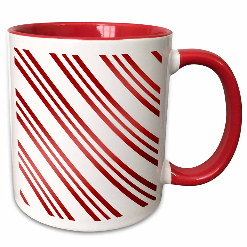 East Urban Home Christmas Candy Cane Coffee Mug Wayfair